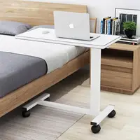 在飛比找momo購物網優惠-【E家工廠】氣壓升降活動邊桌 移動式升降桌 床邊桌 筆電桌 