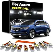 LED Interior Dome Reading Trunk Light Car Bulb Kit, For Acura MDX 2001-2016 2017 2018 2019 2020 2021 Door Sun Visor Lamp