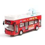 阿米格AMIGO│1:32 豪華觀光巴士 雙層巴士 合金巴士 公車 倫敦 露天 聲光 迴力車 合金車 模型車 車模 預購