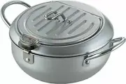Yoshikawa Tempura Pot Fryer with Thermometer 20cm SJ1024