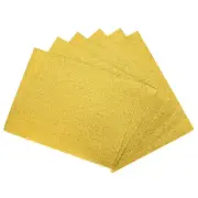 6 Pack 10.83 x 8.46" 2mm Thickness EVA Foam Sheets for Arts Golden Tone Glitter