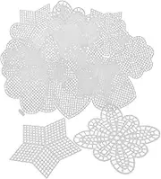 DIYEAH 25pcs Canvas Sheets for Embroidery Crafting Create Intricate Designs of Stars Hearts Flowers and Butterflies Versatile and Easy to Use for Home Decoration