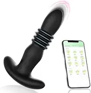 Thrusting Sex Toys Anal Plugs - Anal Toys Sex Toy Remote Control Vibrating Butt Plug G Spot Vibrator, Anal Beads with 9 Vibrating & Thrusting Prostate Massager, Anal Sex Toys for Male and Female