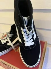 Vans Mens Hi-Top Black Suede Sneakers Skate Sz 7.5 Includes Box.