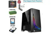 ATG AMD Ryzen 5 16GB RAM 240GB SSD 2TB HDD WiFi 6 Computer System Office Desktop PC [5600GT-16G2T-DP301M-NO]