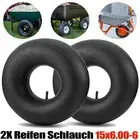 2PACK Inner Tube 15x6.00-6 For Wheelbarrows Lawn Mower Tractor Cart ATV Golf
