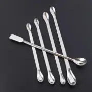 9 in Micro Scoop Tools Stainless Spatula Thickened Lab Measuring
