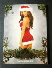2019 Benchwarmer KAYLA COLLINS Holiday #80 Gold Foil Variant/25 PLAYBOY Playmate