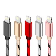 Nylon Color USB Charging Cable Cord for Apple iPhone iPad