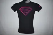 Under Armour Alter Ego SUPERMAN 1244392 009 Boys Fitted Baselayer Shirt BLK NWT