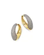Bloomingdale's Fine Collection Diamond Pave Hoop Earrings in 14K Yellow Gold, 2.0 tcw