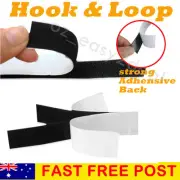 50mm Heavy Duty Self Adhesive Sticky Back Hook And Loop Fastening Tape Black