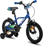 HILAND Kids Bike 12 14 16 Inch Kids' Bicycles for Boys Girls Age 2-7 Years, Children's Bicycle with Training Wheels
