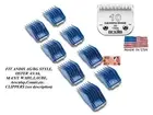 ANDIS 8pc GUIDE ATTACHMENT COMB&CeramicEdge 10 BLADE*Fit Many Oster,Wahl Clipper