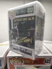 FUNKO POP! Rick AND MORTY PICKLE RICK W LASER SIGNED REMARKED & WORDED BY ROMAY