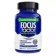 Focus Factor Extra Strength Memory Concentration & Focus Brain Supplement, 60 Ct