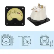 TR-57-S0346 VU Meter Power Amplifier DB Meter With Backlight Sound Level^