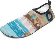 [BTCOWZRV] Water Shoes for Women Men Summer Beach Ice Cream Truck Water Sports Shoes Slip-on Breathable Lightweight Athletic Aqua Sock