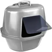 Van Ness Corner Enclosed Cat Pan Silver Large Cp9