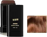 2-in-1 Instant Hair Color Stick with Built-In Comb | Waterproof & Sweat-Proof Gray Coverage Dye | Quick Root Touch-Up Concealer for Men & Women | Safe & Portable Hair Colour Stick (Coffee)