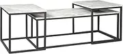 [Signature Design by Ashley] Donnesta 3-Piece Occasional Table Set, Marble