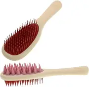 KAILIKETIY 2Pcs Long Handle Exfoliating Scalp Massage Brush Multi Function Hair Scrubber with Ergonomic Silicone Grip for Comfortable Shampooing Suitable for All Hair