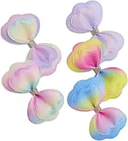 5pcs DIY Bows for DIY Crafts Ribbons Fabric Bows DIY Fabric Pink Bow