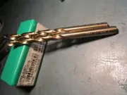 (2) Ltr E x 4" OAL Cobalt 135° Bronze Finish Type J Jobber Drill