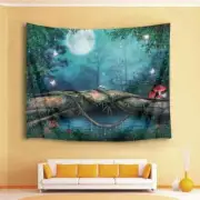 Beautiful Forest Mushroom 3D Wall Hang Cloth Tapestry Fabric Decorations Decor