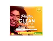 Playtex Clean Comfort Tampons - Regular/Super - Multi Pack - 28 count