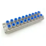 A● SMC KDM20-06 PBT Push-To-Connect Tube Fitting, Rectangular Multi-Connector