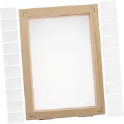 TEHAUX DIY Paper Craft Kit 21pcs Handmade Paper Frame Wooden Crafting Frame Boys and Girls Activity