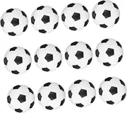Kisangel 12 Pcs Mini Soccer Balls for Table Football Compact Foosball Replacement Balls for Interactive Game Fun Party Accessory Sturdy Construction