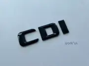 NEW MERCEDES BENZ GLOSS BLACK CDI REAR BOOT BACK BADGE