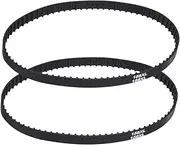 uxcell 2pcs 158XL Rubber Timing Belt 79 Teeth 10mm Width 5.08mm Pitch Synchronous Closed Loop Geared Drive Belt Black for Industrial
