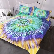Lotus Flower Tie Dye Bedding Set