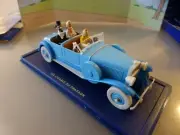 TINTIN HERGE MODEL CAR BLUE CABRIOLET CIGARS PHAROAH 1/43 SCALE