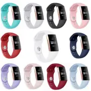 Soft Silicone Bracelet Replacement Strap Watch Band For Fitbit Charge 3