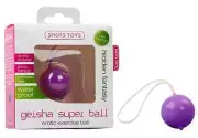 Geisha Super Ball Purple Kegel Exerciser Duo Ben Wa Balls Kegal Training Kit