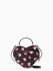 love shack flutter hearts printed heart purse