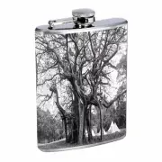 Tree Wonder Em2 8oz Stainless Steel Flask Drinking Whiskey Liquor