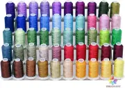 Premium 50 Cones (1100 Yards Each) Set 2 Polyester Embroidery Threads