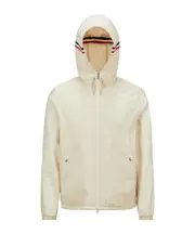Moncler Grimpeurs Logo Patch Hooded Jacket 2,3,4,5 light beige