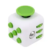 Fidget Cube White & Green - Fidget Toys Australia