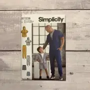 Simplicity 11338 Sewing Pattern Boys & Mens Tracksuit Hooded Jacket UNCUT