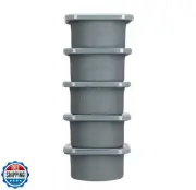 KEVJES Stackable Silicone Artisan Pizza Dough Proofing Proving Containers wit