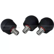 3pcs Stainless Steel Spike Rubber Foot Replacement for Gitzo Monopod and Tripod