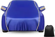 LinGKon Car Cover Automobiles for Ford Anglia 105E (1959) Outdoor Full Protection Tarpaulin Waterproof All-Weather Sunscreen Dustproof Scratch-Proof Garage UV with Reflective Strips(Blue)