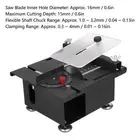 Table Saw Mini 100W Sliding Rail Adjustable Cutting Machine For Woodworking.
