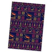 AFL Christmas Wrapping Paper - Adelaide Crows - XMAS - 49cm X 69cm